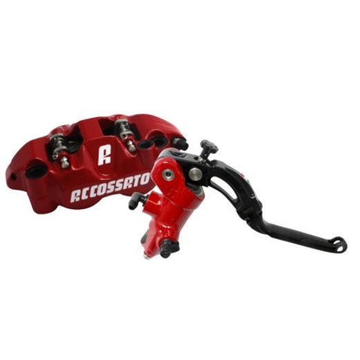 Accossato Kit: Painted Brake Master Cylinder 16x18 (CY045) + Painted Couple of Brake Calipers Distance 108 With ST Brake Pads (PZ004) ACCOSSATO ZY045 črna