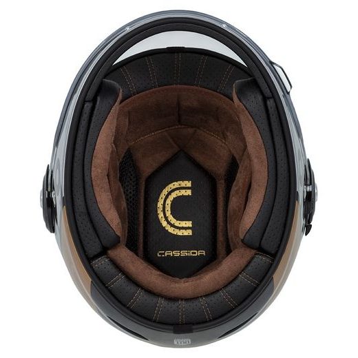 Integralna čelada CASSIDA Fibre OPG black/ gold/ silver S