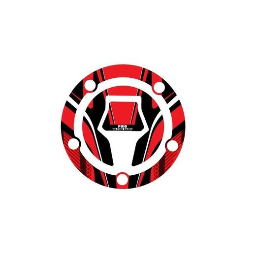 Fuel cap cover PUIG RADIKAL 9609R rdeč
