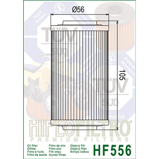 Oljni filter HIFLOFILTRO HF556