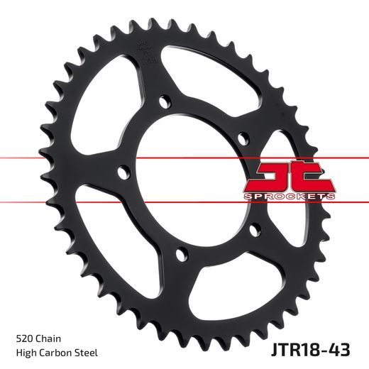 Zadnji verižnik (zobnik) JT JTR 18-43 43T, 520