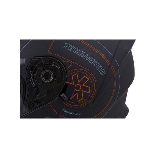 Integralna čelada CASSIDA INTEGRAL 3.0 TURBOHEAD black matt/ orange/ blue (gulf style) 2XL