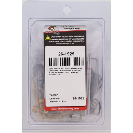 Carburetor Rebuild Kit All Balls Racing 26-1929