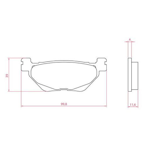 Zavorne obloge RMS 225103820 organic