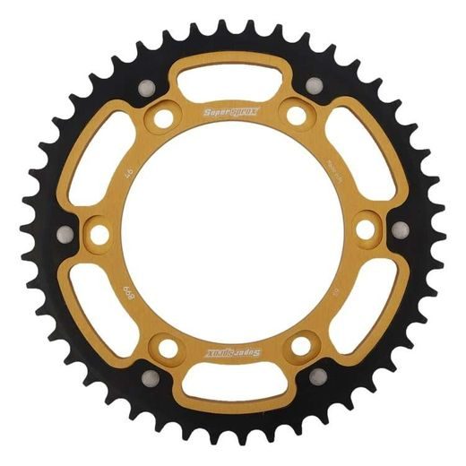 Zadnji verižnik (zobnik) SUPERSPROX STEALTH RST-899:46-GLD zlata 46T, 525
