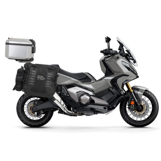 Complete set of SHAD TERRA TR40 adventure saddlebags and SHAD TERRA aluminium 55L topcase, including mounting kit SHAD SUZUKI DL 1000 V-Strom/ DL 1050 V-Strom