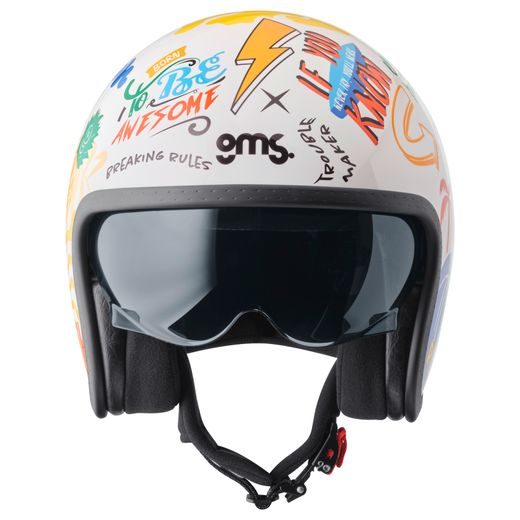 Jet čelada GMS RIDE & SURF ZG11703 white-yellow-blue XS