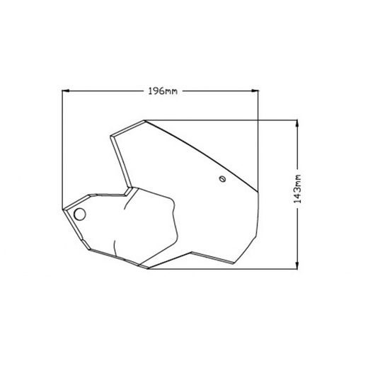 Handelbar deflector PUIG 1319F dark smoke