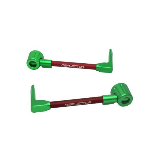 Lever guard ACCOSSATO DE003 with red hose and joint right + left, aluminium