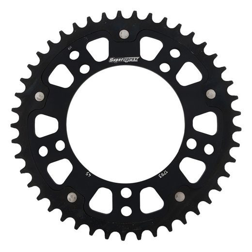 Zadnji verižnik (zobnik) SUPERSPROX STEALTH RST-1793:45-BLK črna 45T, 520