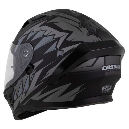 Integralna čelada CASSIDA Orbit Strix black matt, gray XL