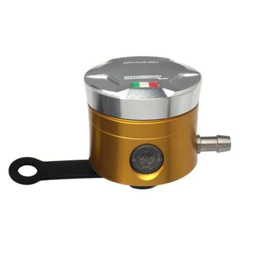 Rezervoar za zavorno tekočino (posodica za zavorno tekočino) ACCOSSATO CNC-worked FU010 straight bracket included srebrna