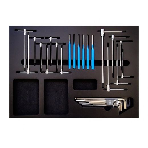 Hexagonal t handle, torx wrench and drift pins set LV8 EUT-FK-C13