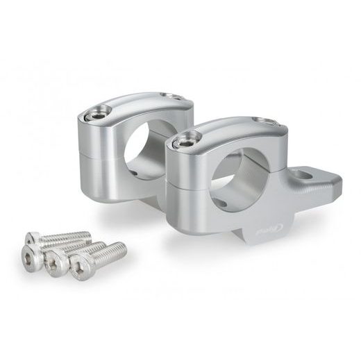 Risers PUIG PULLBACK 21882P srebrna height 20mm, d 32mm, back 16mm