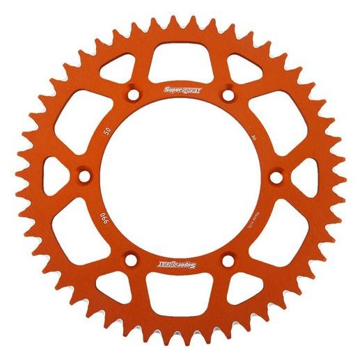 Rear ALU sprocket SUPERSPROX RAL-990:50-ORG oranžna 50T, 520