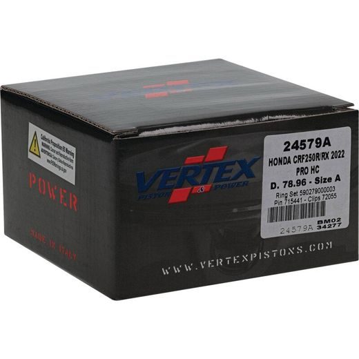 Complete piston VERTEX 24579A Cylinder 79, piston 78,96 mm (High compression)