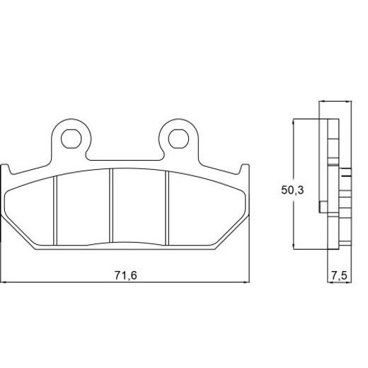 Zavorne obloge ACCOSSATO AGPP109 ST