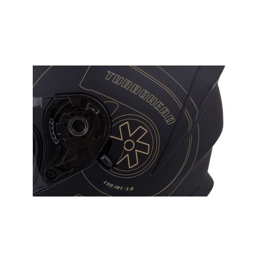 Integralna čelada CASSIDA INTEGRAL 3.0 TURBOHEAD black matt/ gold XL