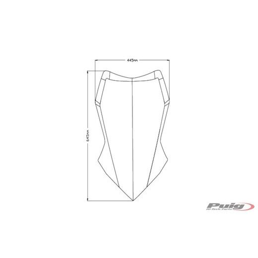 Windscreen PUIG TOURING 3762H smoke