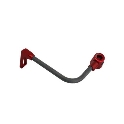 Lever guard ACCOSSATO DE007 with black hose and joint left, carbon