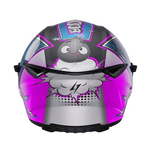 Kid helmet STORMER STRIKE KID BOOM blue, pink pearly YM