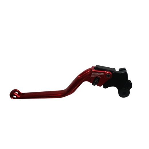 Clutch Lever ACCOSSATO ESM048 fixed CNC-worked aluminium, red