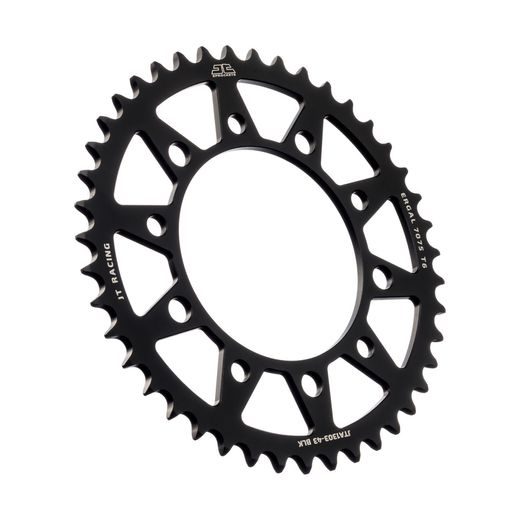 Aluminijasti zadnji verižnik (zobnik) JT JTA 1303-43BLK 43T, 520 Črn
