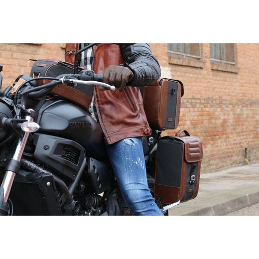 Side bag SHAD CAFE RACER SR38 X0SR38 10l Brown