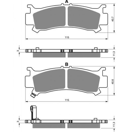 Zavorne obloge GOLDFREN 384 S33 STREET FRONT