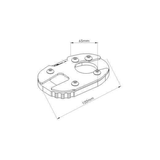 Kickstand extension PUIG 20183N črna