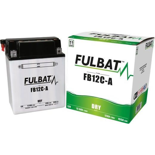 Konvencionalen akumulator (priložena kislina) FULBAT FB12C-A (YB12C-A) Kislina priložena