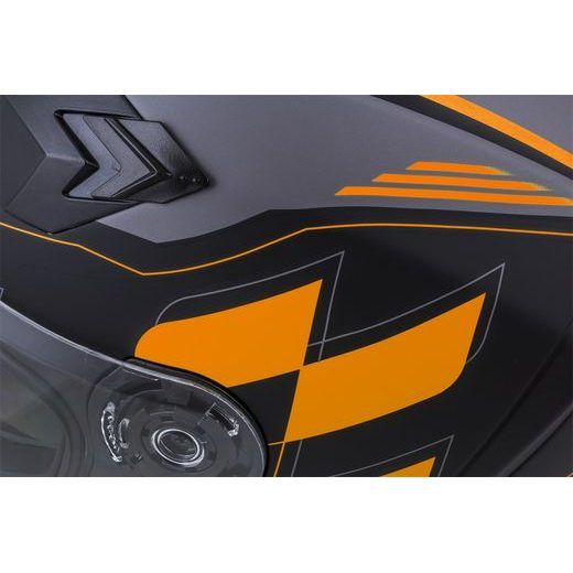 Integralna čelada CASSIDA INTEGRAL 3.0 ROXOR black matt/ orange/ grey 2XL