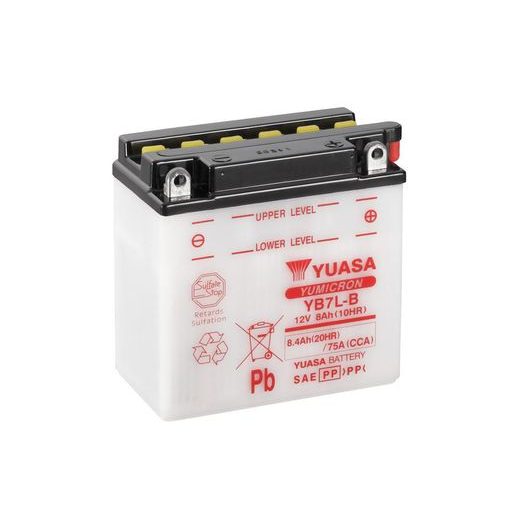 Yumicron battery with acid YUASA YB7L-B
