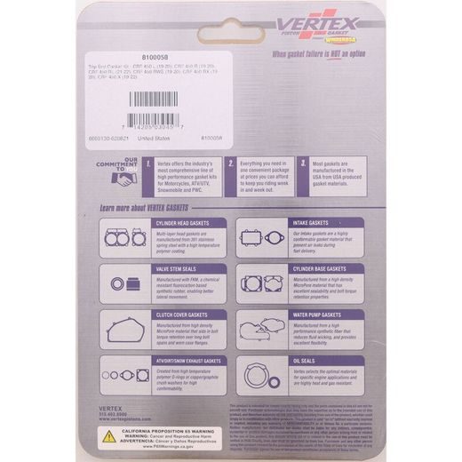 Top End Gasket Kit WINDEROSA 8100058