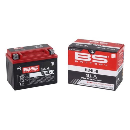 Tovarniško aktiviran akumulator BS-BATTERY BB4L-B (FA) (YB4L-B (FA)) SLA