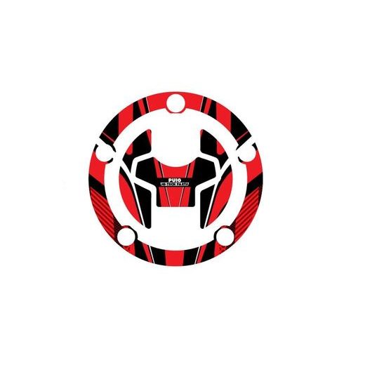 Fuel cap cover PUIG RADIKAL 9965R rdeč