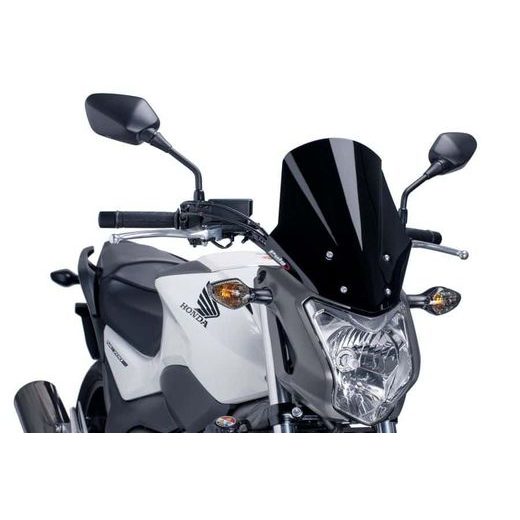 Windscreen PUIG RACING 5991N črna