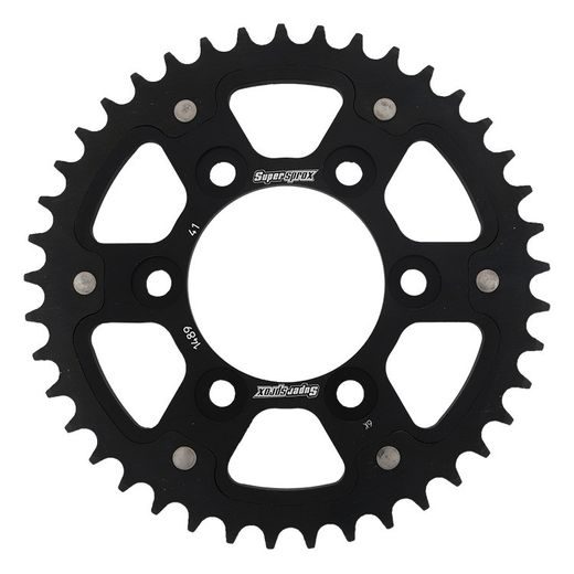 Zadnji verižnik (zobnik) SUPERSPROX STEALTH RST-1489:41-BLK črna 41T, 525