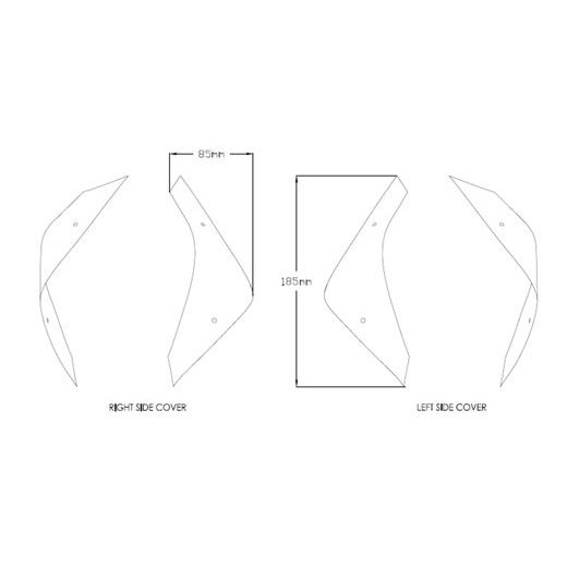 Front deflectors PUIG 3823F dark smoke