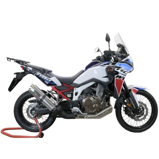 Dual slip-on exhaust GPR TRAIL / OFF-ROAD E5.H.275.DUAL.IO Matte inox