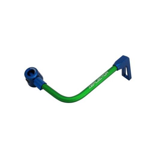 Lever guard ACCOSSATO DE001 with green hose and joint right, aluminium