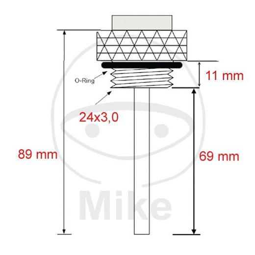 Oil temperature gauge JMP