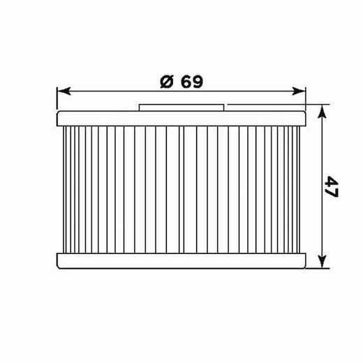 Oljni filter MIW H1018 (alt. HF114)