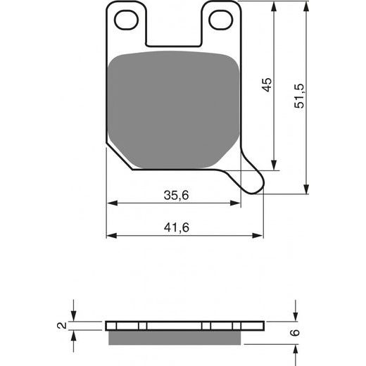 Zavorne obloge GOLDFREN 008 K5