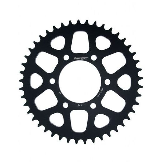 Aluminijasti zadnji verižnik (zobnik) SUPERSPROX RAL-478:45-BLK črna 45T, 520