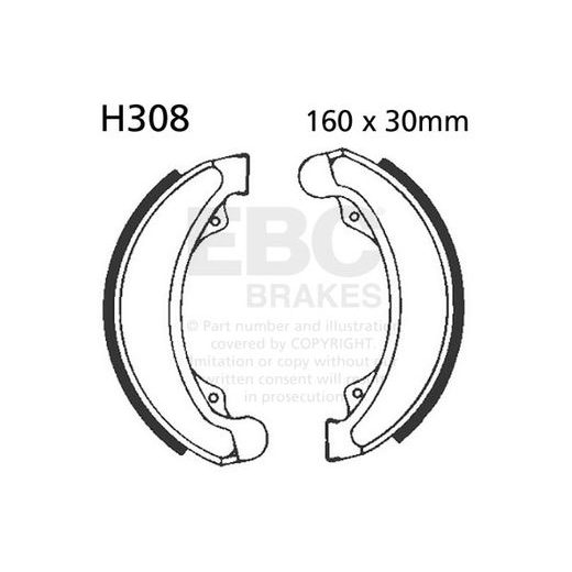 Brake shoe set EBC H308