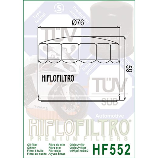 Oljni filter HIFLOFILTRO HF552