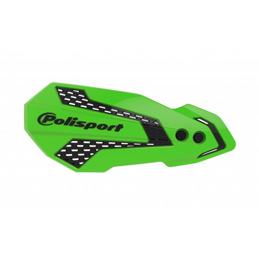 Handguard POLISPORT MX FLOW 8308200040 with mounting system Green 05/Black