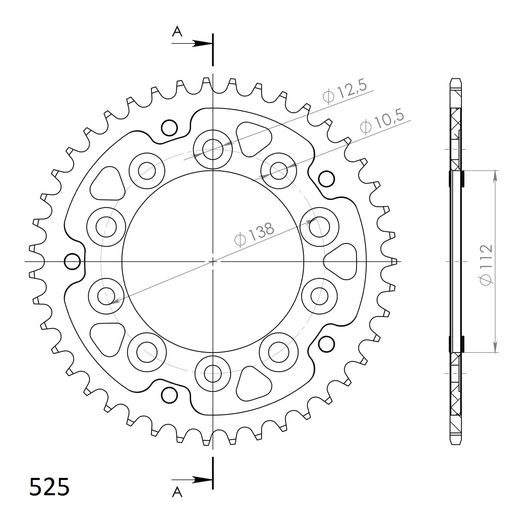Verižni set EK - Srebrna chain 525 MVXZ, X-ring (X, NX, QX, XS), CHK front sprocket SUPERSPROX, CHK rear sprocket SUPERSPROX STEALTH za HONDA CB 600 F Hornet (S ABS) 2007-2013