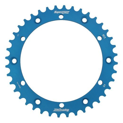 Aluminijasti zadnji verižnik (zobnik) SUPERSPROX RAL-853:40-BLU moder 40T, 520